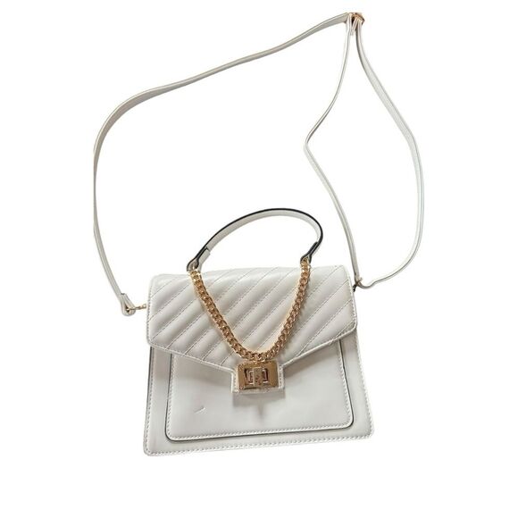 Aldo Matthan Convertible Satchel in white. - Picture 2 of 9